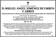 Miguel Ángel Ximénez de Embun y Arbex